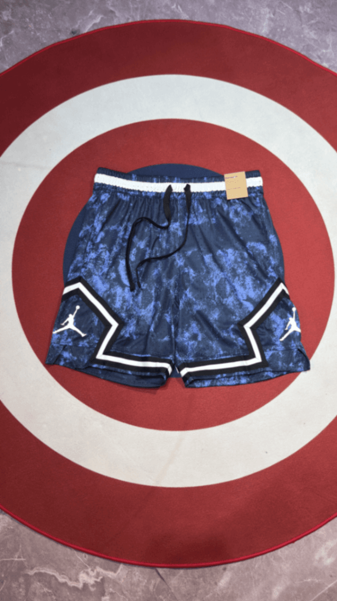 Jordan Navy Camo Mesh Shorts view 1