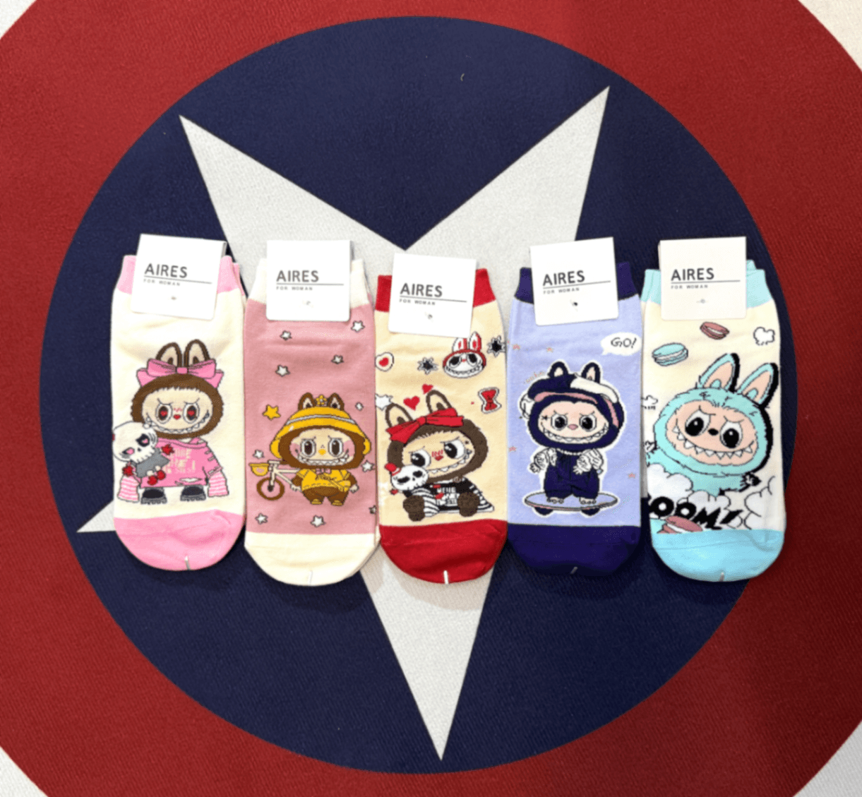 Labubu ankle socks - 5 pairs view 1